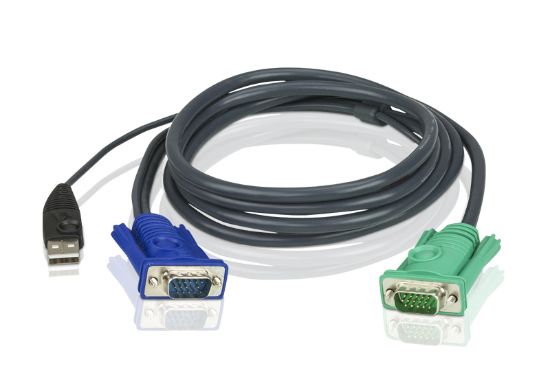 Picture of Aten KVM Cable 5m with VGA & USB to 3in1 SPHD to suit CS8xU, CS174x, CS13xx, CS17xxA, CS17xxi CL5xxx, CL58xx