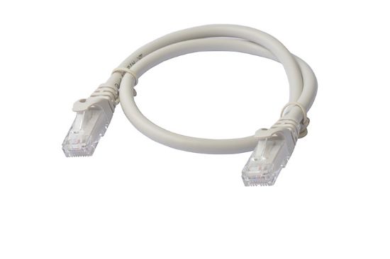 Picture of 8Ware CAT6A Cable 0.5m (50cm) - Grey Color RJ45 Ethernet Network LAN UTP Patch Cord Snagless