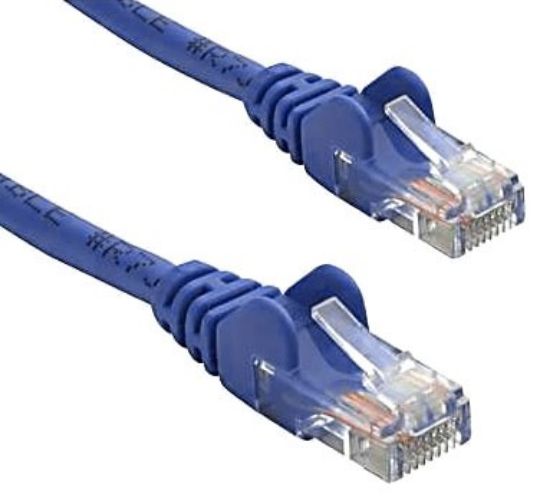 Picture of 8ware CAT5e Cable 15m - Blue Color Premium RJ45 Ethernet Network LAN UTP Patch Cord 26AWG CU Jacket