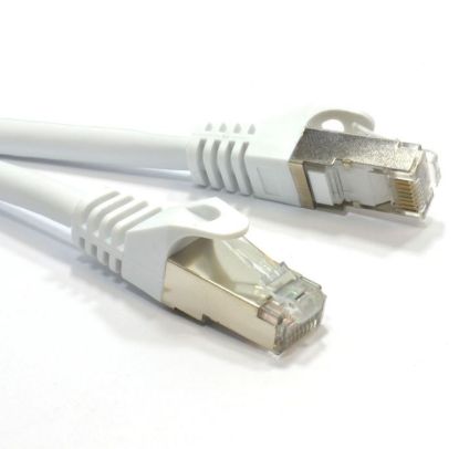 Picture of Astrotek CAT6A Shielded Cable 5m Grey/White Color 10GbE RJ45 Ethernet Network LAN S/FTP LSZH Cord 26AWG PVC Jacket