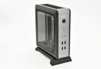 Picture of Antec ISK110-VESA ITX MB, Slim Form Factor case with External 90w PSU. 2 x USB 3.0 and 2 x USB 2.0. HD Audio. VESA Bracket 100x 100. Case Nuc (LS)