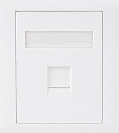 Picture of Astrotek CAT6 RJ45 Network Wall Face Plate Outlets 86x86mm 1 Port Socket Kit