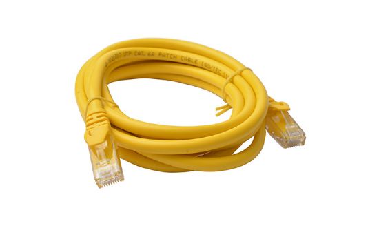 Picture of 8Ware CAT6A Cable 2m - Yellow Color RJ45 Ethernet Network LAN UTP Patch Cord Snagless
