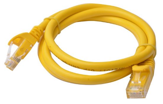 Picture of 8Ware CAT6A Cable 1m - Yellow Color RJ45 Ethernet Network LAN UTP Patch Cord Snagless