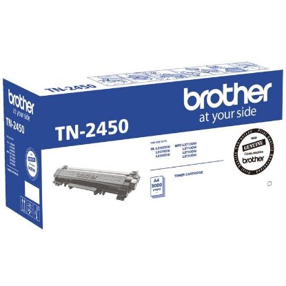Picture of Brother TN-2450 Mono Laser Toner- Standard, HL-L2350DW/L2375DW/2395DW/MFC-L2710DW/2713DW/2730DW/2750DW up to 3,000 pages