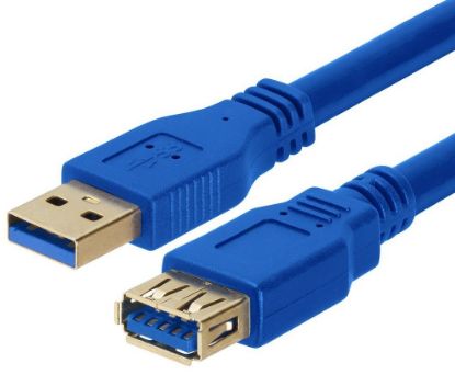 Picture of Astrotek USB 3.0 Extension Cable 2m - Type A Male to Type A Female Blue Colour