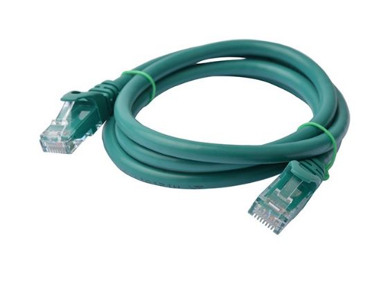 Picture of 8Ware CAT6A Cable 1m - Green Color RJ45 Ethernet Network LAN UTP Patch Cord Snagless
