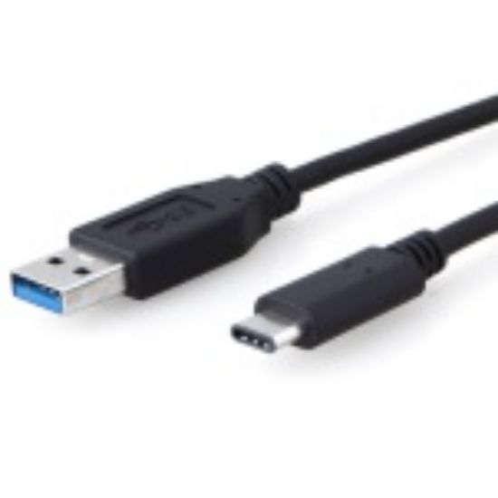 Picture of 8Ware USB-C to USB3.0 Cable 1m Type C to A Male to Male Black 10Gbps