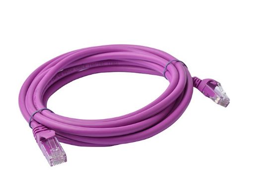 Picture of 8Ware CAT6A Cable 3m - Purple Color RJ45 Ethernet Network LAN UTP Patch Cord Snagless