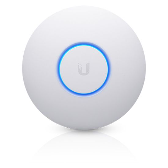 Picture of Ubiquiti UniFi AC Pro V2 Indoor & Outdoor AP, 2.4GHz @ 450Mbps, 5GHz @ 1300Mbps, 1750Mbps Total, Range Up 122m | POE Adapter Included