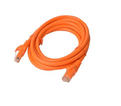 Picture of 8Ware CAT6A Cable 2m - Orange Color RJ45 Ethernet Network LAN UTP Patch Cord Snagless