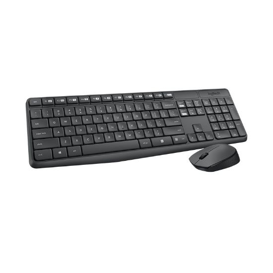 Picture of Logitech MK235 Wireless Keyboard and Mouse Combo 2.4GHz Wireless Compact Long Battery Life 8 Shortcut keys