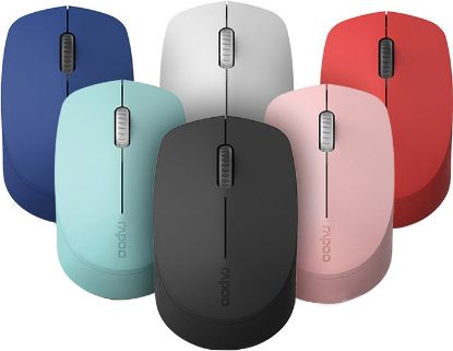 Picture of RAPOO M100 2.4GHz & Bluetooth 3 / 4 Quiet Click Wireless Mouse Black - 1300dpi Connects up to 3 Devices, 9 months Battery Life