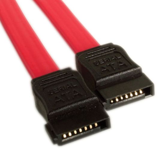 Picture of Astrotek Serial ATA SATA 2 Data Cable 50cm 7 pins to 7 pins Straight 26AWG Red ~CB8W-FC-5031 CB8W-FC-5075