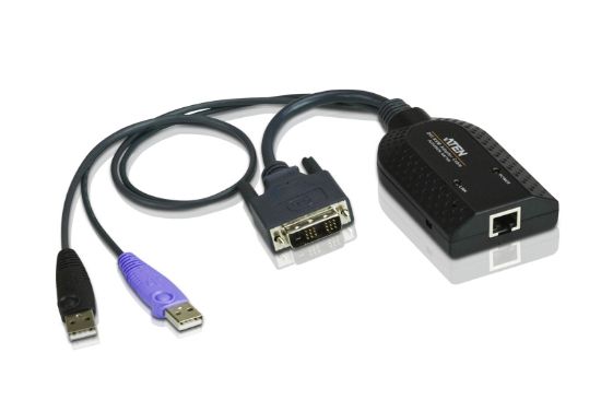 Picture of Aten KVM Cable Adapter with RJ45 to DVI, USB for KH, KL, KM and KN series