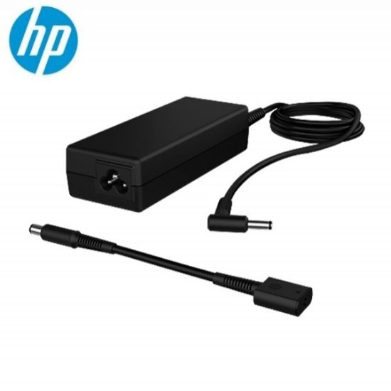 Picture of HP 90W Smart AC Adapter Wired 4.5-7.4mm DC Power Jack Connectors right-angled (90°)  for HP Notebook  0.33kg Black 1 YR WTY
