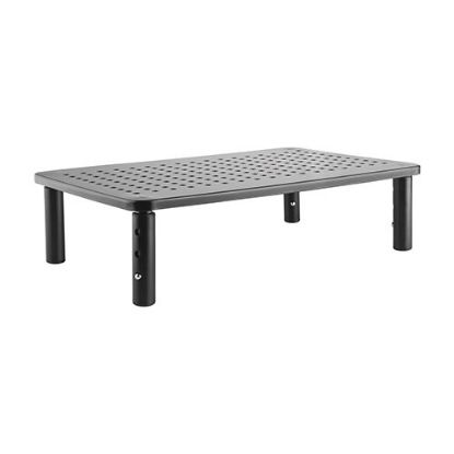 Picture of Brateck Height Adjustable Steel Monitor/Laptop Stand (370x235x120mm) Fit Screen Size 13'-32' Weight CapacityUp to 20kg- Black