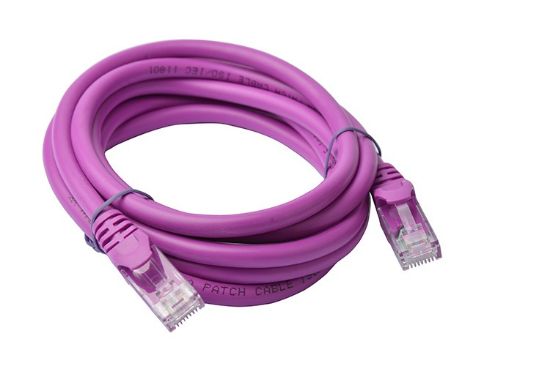 Picture of 8Ware CAT6A Cable 2m - Purple Color RJ45 Ethernet Network LAN UTP Patch Cord Snagless