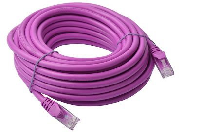 Picture of 8Ware CAT6A Cable 10m - Purple Color RJ45 Ethernet Network LAN UTP Patch Cord Snagless