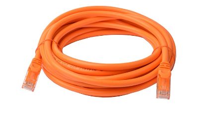 Picture of 8Ware CAT6A Cable 5m - Orange Color RJ45 Ethernet Network LAN UTP Patch Cord Snagless