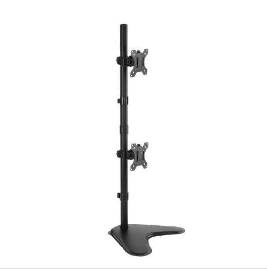Picture of Brateck Dual Free Standing Screens Economical Double Joint Articulating Steel Monitor Stand Fit Most 13'-32'Monitors Up to 8kg per screenVESA 100x100