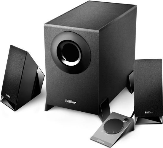 Picture of Edifier M1360 2.1 Multimedia Speakers - 3.5mm AUX/4INCH Subwoofer/Remote/RCA Remote Control input Black
