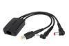 Picture of Targus 3-Way Active DC Charging Cable 3 Pin - Accommodates up to 3 different Power Tips/SecureFix clips for Semi-Permanent (LS)