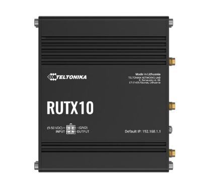 Picture of Teltonika RUTX10 Professional Ethernet Router, Industrial Ethernet Router/VPN/Firewall (NO-LTE) with Dual Band WiFi 5 802.11ac, PSU included