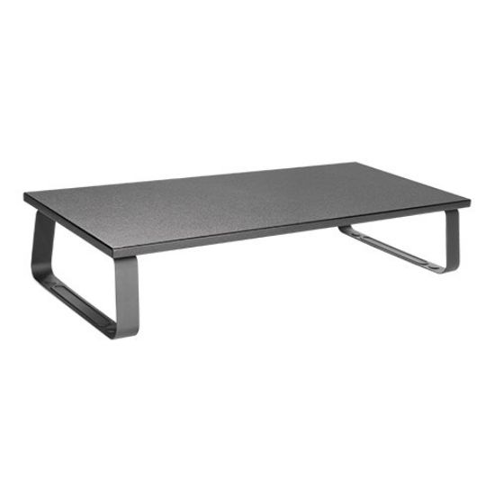 Picture of Brateck Timber Desktop Monitor Stand (600x260x120mm) Fit Screen Size 13'-32' Weight Capacity Up to 20kg- Black