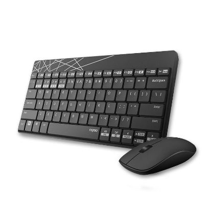 Picture of RAPOO 8000M Compact Wireless Multi-mode Bluetooth, 2.4Ghz, 3 Device Keyboard and Mouse Combo