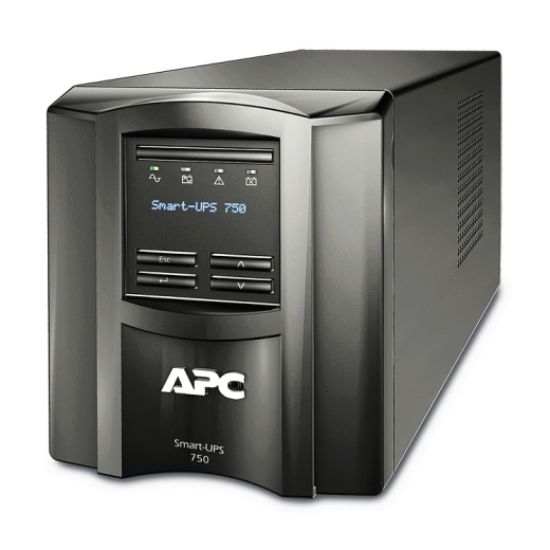Picture of APC Smart-UPS 750VA/500W Line Interactive UPS, Tower, 230V/10A Input, 6x IEC C13 Outlets, Lead Acid Battery, SmartConnectLCD