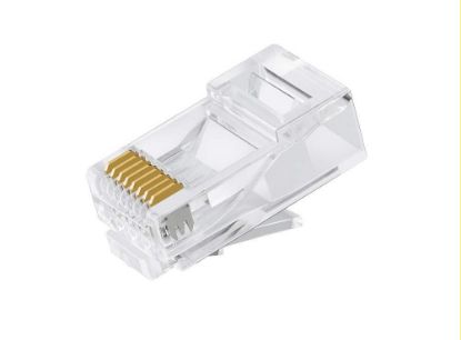 Picture of Astrotek CAT6 UTP -RJ45 Connector 8P8C Network Plug 3 Prong Blade 3U'  Gold plating (50pcs/bag)