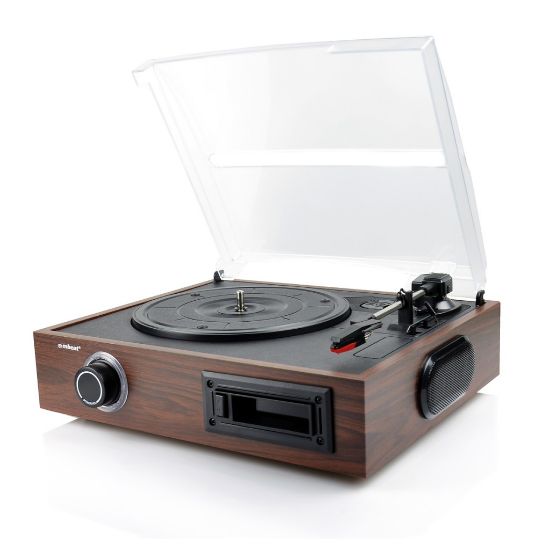 Picture of (LS)mbeat® USB Turntable and Cassette to Digital Recorder- Cassette Player, 33.3/45/78 RPM Vinyls and Cassette Record Player, USB Recording to PC MAC
