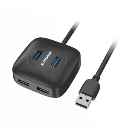 Picture of mbeat®  4-Port USB 3.0 Hub - High Speed Data Transfer speed: Up to 5Gbps Compatible with USB 2.0/3.0 devices Product Weight: 95g
