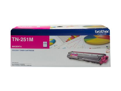 Picture of Brother TN-251M MAGENTA TONER CARTRIDGE TO SUIT HL-3150CDN/3170CDW/MFC-9140CDN/9330CDW/9335CDW/9340CDW /DCP-9015CDW(1,400 Pages)