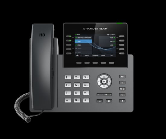 Picture of Grandstream GRP2615 10 Line IP Phone, 16 SIP Accounts, 480x272 Colour Screen, HD Audio, Powerable Via POE