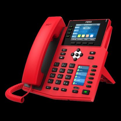 Picture of Fanvil X5U-RED High End Enterprise IP Phone - 3.5' Colour Screen, 16 Lines, 40 x DSS Buttons, Dual Gigabit NIC,Bluetooth - 2 Years Warranty - RED