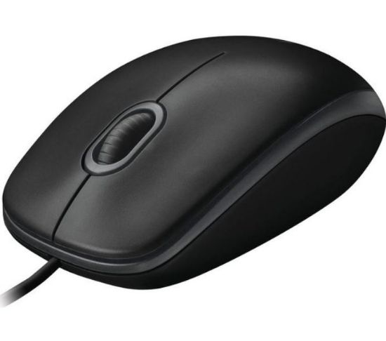 Picture of Logitech B100 Optical USB Mouse 800dpi for PC Laptop Mac Tux Full Size Comfort smooth mover 3yr wty
