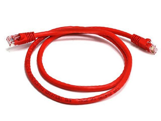 Picture of 8Ware CAT6A Cable 2m - Red Color RJ45 Ethernet Network LAN UTP Patch Cord Snagless