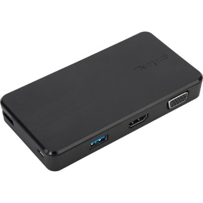 Picture of Targus USB 3.0 & USB-C Dual Travel Dock Connects 2 monitors, 1x HDMI 1x VGA, Supports Projectors and HDTVs, PCs, Macs, and Android Devices