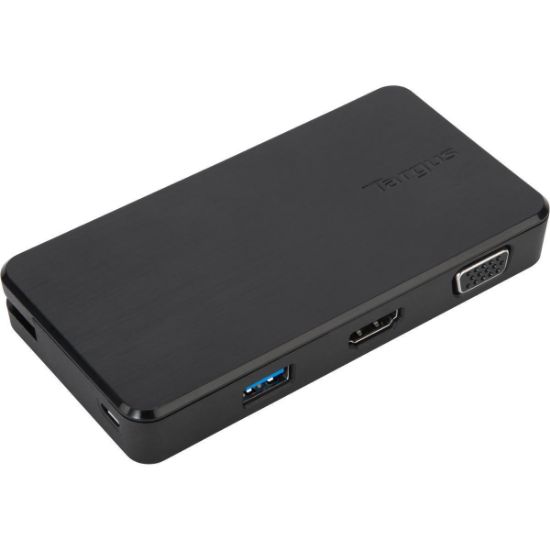 Picture of Targus USB 3.0 & USB-C Dual Travel Dock Connects 2 monitors, 1x HDMI 1x VGA, Supports Projectors and HDTVs, PCs, Macs, and Android Devices