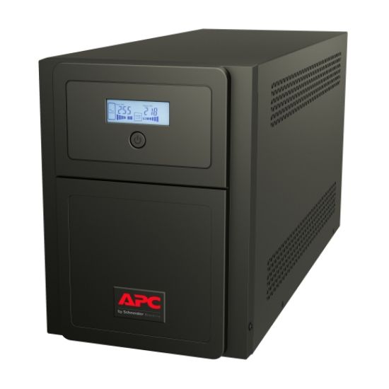 Picture of APC Easy UPS 1 Ph Line Interactive, 3kVA, Tower, 230V, 6 IEC C13 outlets, AVR, Intelligent Card Slot + Dry Contact, LCD