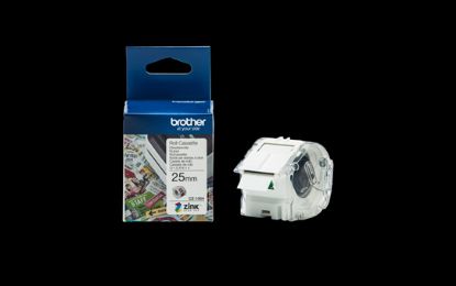 Picture of Brother CZ-1004 Full Colour continuous label roll, 25mm wide to Suit VC-500W