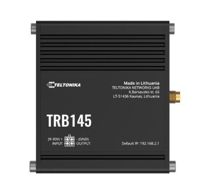 Picture of Teltonika TRB145 Industrial Rugged LTE RS485 Gateway, 4G/LTE (Cat 1), Equipped with RS485, Compatible with Industrial DNP3, PSU included