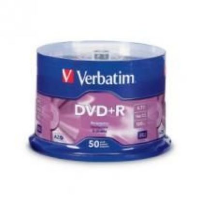 Picture of Verbatim DVD+R 4.7GB 50Pk Spindle 16x