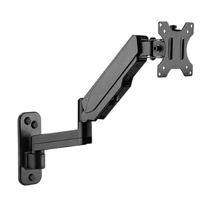 Picture of Brateck Single Screen Wall Mounted Articulating  Gas Spring Monitor Arm 17'-32',Weight Capacity (per screen) 8kg;