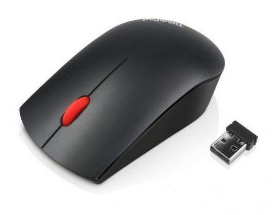 Picture of LENOVO Essentials Compact Wireless Mouse - 2.4 GHz Wireless via Nano USB, 1000 DPI, Optical sensor, Supported PC with USB port, 1 Year Warranty