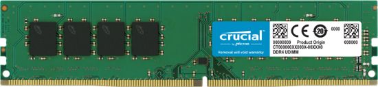 Picture of Crucial 32GB (1x32GB) DDR4 UDIMM 3200MHz CL22 1.2V Dual Ranked Desktop PC Memory RAM