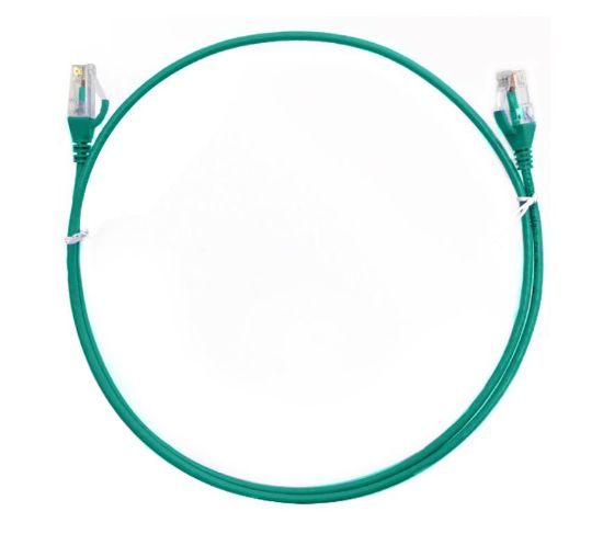 Picture of 8ware CAT6 Ultra Thin Slim Cable 2m / 200cm - Green Color Premium RJ45 Ethernet Network LAN UTP Patch Cord 26AWG for Data