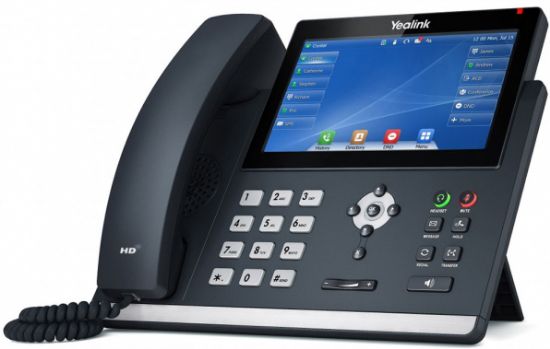 Picture of Yealink T48U 16 Line IP phone, 7' 800x480 pixel colour touch screen, Optima HD voice, Dual Gigabit Ports, 1 USB port for BT40/WF40/Recording, (T48S)